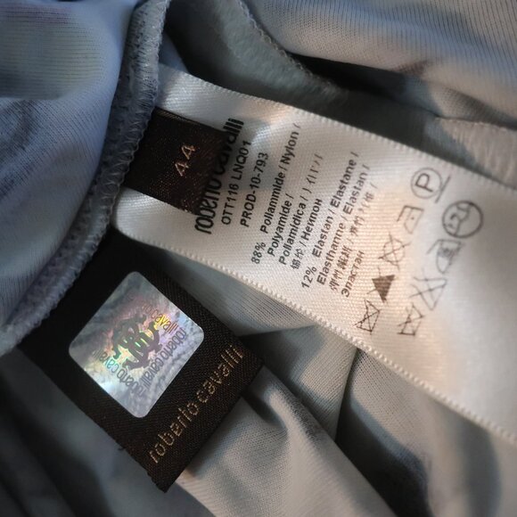 Womens Roberto Cavalli Tan, Brown Print Dress 44/US 8 - Picture 9 of 9